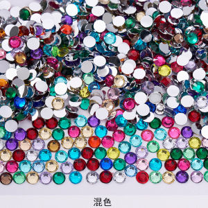2-6mm Resin Non Hot Fix Rhinestones Bulk Wholesale Flat Back Plastic Crystals Nail Diy Glitters Cтразы Stone
