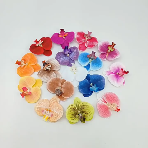 JR-A013 Jepit Bunga Hiasan Rambut Wanita Anggrek Kupu-Kupu Hairclip Flower Orchid Korean Style Aksesoris
