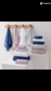 3in1 Set Absorbent Cotton Bath Towel 2pcs Hand Towel & Bath towel 70x140 (F601)