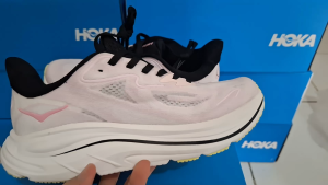 Sepatu Running Hoka Clifton 10 Carnation Starlight Glow 100% real pict Women