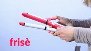 Gemei เครื่องหนีบผม 3 in 1 หนีบผมตรง หยัก และม้วน ปรับ 3 ระดับ ทัวร์มาลีนเซรามิก GM-1958 กำลังไฟฟ้า 30 วัตต์ ร้อนเร็ว 230C สุดคุ้ม!!! - สีชมพู