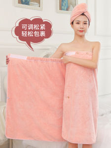 ผ้าเช็ดตัวยาวสำหรับผู้หญิง ผ้าขนหนูอบแห้งแบบไม่ใช้ผ้าฝ้ายแท้ ผ้าขนหนูขนาดใหญ่สำหรับใช้ในบ้าน ผ้าขนหนูแบบสวมหัว ผ้าขนหนูขนแกะสีพื้น