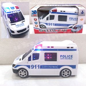 Mainan Mobil Polisi Baterai Police City Patrol Bump Go 3D Light no CR-54