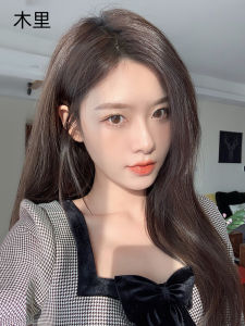 Natural Looking Long Straight Hair Wig for Women with Lace Parting Real Human Hair Anti-Aging Instant Hair Transformation