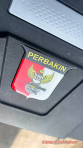 Stiker sticker PERBAKIN timbul