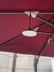 【In stock】Vimite Solar Pendant Led Light 3M Cable Outdoor Waterproof Hanging Lamp 1/2  Head Ceiling Chandelier Lamp for Garden Yard Gate