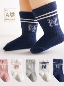 Newborn Baby Socks 0-3-6 Months Newborn Spring and Autumn Newborn Knee Socks Fat Legs 6-December Small Socks Baby