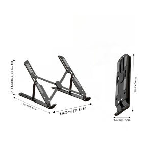 Adjustable Laptop Stand Aluminum Alloy Laptop Holder Stand Anti-slip Foldable Portable Lifting Cooling Holder For Home & Office