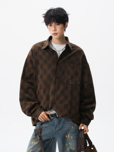 WUKONGYOUHUO | Retro Check Long Sleeve Shirt
