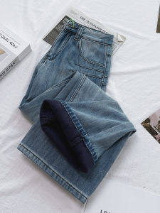 MANMI | Quần Jeans Xanh Nhạt Phồng Dưới Nữ Dễ Thương Phù Hợp