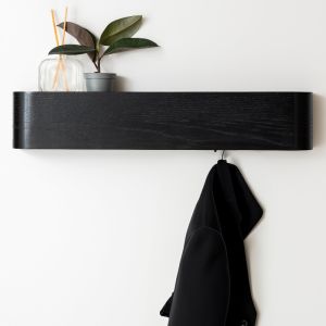 ZHIYUNJU | Nordic Style Wall Mounted Solid Wood Clothes Hook Entrance Hall Wall Mounted Storage Rack Durable Multi Layer Wooden Board