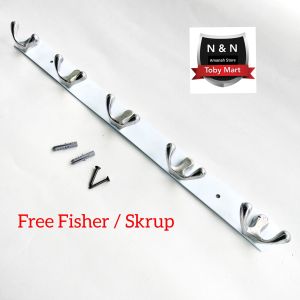 Kapstok Stainless Steel Anti Karat / Gantungan Baju Hook Kait Kamar Mandi