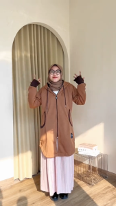 HIJACKET - Jaket Hijaber ELEKTRA | Jaket Wanita Panjang | Outerwear For Hijaber jaket musim dingin jaket muslimah jaket cewek Musim Dingin