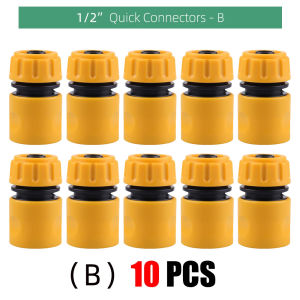 10PCS Garden 1/2 inch 16mm Connectors Gardening Tap Water Hose Extend Repair Fitting Watering Tool Pipe Quick Connect Adapter
