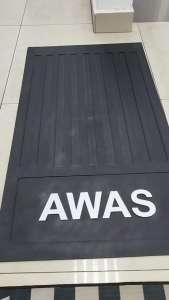 (HIGH QUALITY) AWAS MUDFLAP MUDGUARDS 21”x38” PVC 3D SPLASH GUARDS FENDER PROTECTOR COVER AUTOMOTIVE LORRY TRUCK