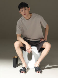 Bộ Đồ Ngủ Cotton Mùa Hè Mỏng Tay Ngắn Quần Short Trẻ Em Trai Mặc Ở Nhà Đồ Ngủ Nam Tay Ngắn Cotton Nguyên Chất Mùa Hè