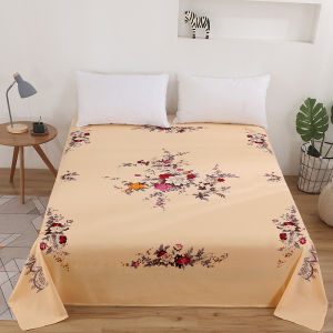 Dairystar Retro Shanghai National Old Style Pure Cotton Quilt Single Piece Vintage Printed Bed Sheet Plant Floral Pattern