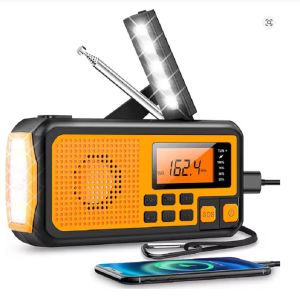 For  Gift Emergency Solar Radio Hand Crank Charging AM/FM SW  Dynamo Survival Radio Led Torch outdoor for disaster blackout use