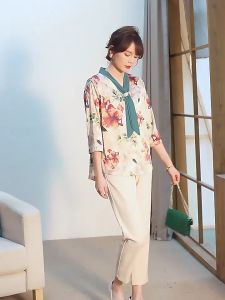 Áo Sơ Mi Nữ tặng mẹ A88b - Áo kiểu trung tuổi U40 U50 U60 U70 thời trang trung niên mùa hè Đẹp sang trọng cao cấp Bigsize giá rẻ