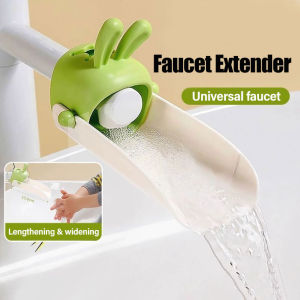 Children Hand Washing Faucet Extender Cute Cartoon Rabbit Splash Proof Hand Washing Tool For Kids Faucet Guide