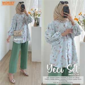 DAILY SET YECI MATCHA  LD 110 BY MORIST BERLABEL SET CRINKLE