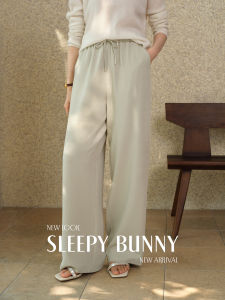 Elastic Waist Slimming Loose Wide Leg Pants