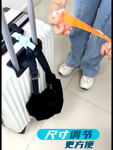Luggage Hanging Buckle Luggage Hanger Buckle Adjustable Suitcase Clip Hook Straps Portable Carrying Clips Luggage Accessories Buckle 行李箱挂扣