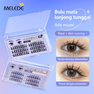 MELEDE Set Bulu Mata Palsu Portabel 3D Padat Melengkung Alami untuk Wanita Bulu Mata Palsu Mencangkok Bulu Mata Tanam Eyelash Extension Mix Bulu Mata Wanita Ekstensi