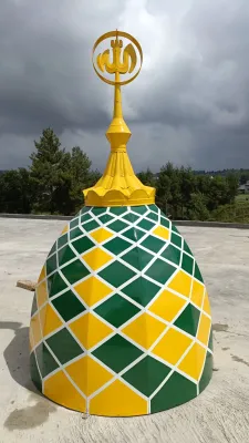 Kubah Masjid Musholla dekoratif ukuran tapak bawah 80 cm