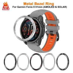 Metal Bezel Ring For Garmin Fenix 9 8 AMOLED 47MM 51MM Smart Watch Protective Ring Bumper For Fenix 8 SOLAR 51MM Shell Frame