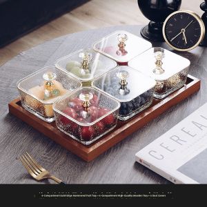 CRISTALGLASS | Home Snack and Fruit Tray Sectioned