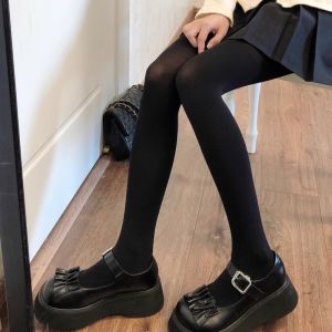 Quần Tất Nữ Màu Trắng Sữa JK Phong Cách Nhật Bản Thu Đông Mới Quần Tất Nâng Mông Giảm Béo Quần Tất Tất Lót Lông Cừu