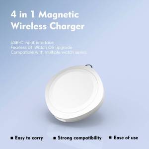 Wireless Charger for Apple Watch 10 9 8 7 SE Portable Chargers Dock for Galaxy Watch 7 6 5 4 Ultra FE Classic Active2 Pixel Watch 1st Widely Compatibility