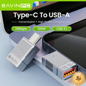 BAVIN O65 120W OTG Adapter Fast Charging & Data Transfer Plug & Play w/ 10Gbps USB 3.1 O67 O68 O69 O70