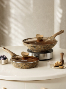 AMERCOOK | Granite Non-Stick Cookware Set 2 Pieces
