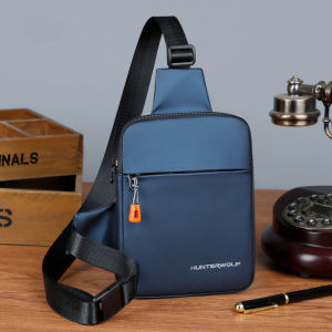 Trendy Mens Shoulder Chest Bag Oxford Cloth Crossbody Single Shoulder Bag Casual Diagonal Day Tide Small Square Bag for Men