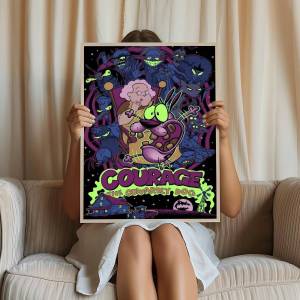 BILIBILI | Anime COURAGE The Cowardly Dog Classic Movie Posters HD Quality Poster Wall Art Painting Study Nordic Home Decor