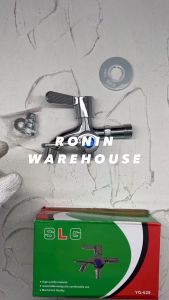 SLG Kran Tembok Stainless Cabang 2 YG-628 1/2 inch Double Air Toilet Shower Kamar Mandi WC