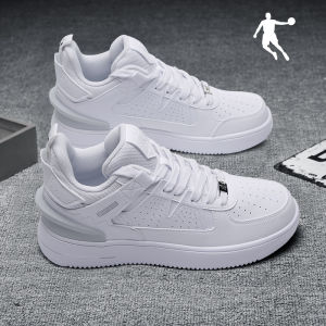  Mens High Top White Sports Shoes New 2025 Autumn Collection Breathable Lightweight Wear-Resistant Shock-Absorbing