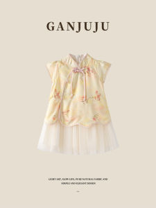 BOGUXIONG | Chiffon Style Chinese Traditional Girls Dress 2026 New