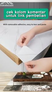 Wallpaper Sticker Dinding Glosy Granit Marmer Tahan Panas Air Motif gold Emas Terbaru