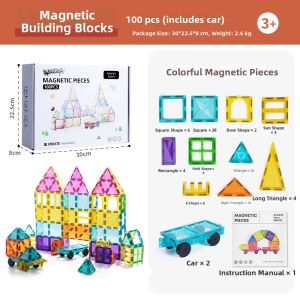 Educational Magnetic Building Toys for 3-6 Year Olds