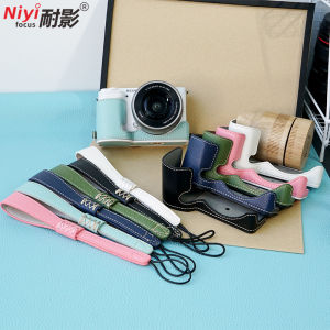 NaiYing Sony Camera Bag ZVE10 M2 Base Digital Accessories Protective Cover Simple British Style Leather Case for Digital Cameras