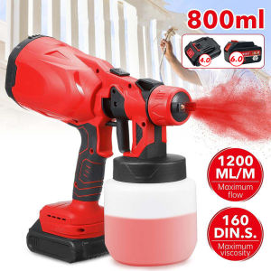 【🇲🇾Stock 】800ML/1000W Cordless Electric Spray Gun Woodworking Paint Sprayer Household Disinfection Sterilization Sprayer Airless Paint Machine Airbrush Paint Sprayer Mesin Pengecat 喷漆机