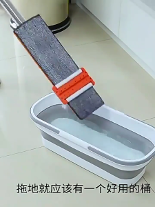 ถังพับได้ ถังน้ำพับได้ ขนาด 15 ลิตร ถังซักล้าง ถังใส่น้ำพับได้ ถังน้ำ ถังไม้ถูพื้น พับได้ แบบพกพา พร้อมที่จับ