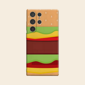 Burger Layer Luxury Fashion Full Lens Protective Case for Samsung Galaxy S26 S25 S24 A56 A36 Plus Ultra