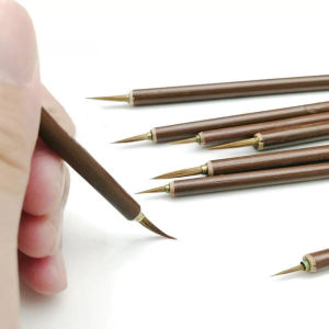 1PC Metal Weasel Hair Brush Pen Hook Line Paint Brush Chinese Calligraphy Brush Art Oil Painting Brush