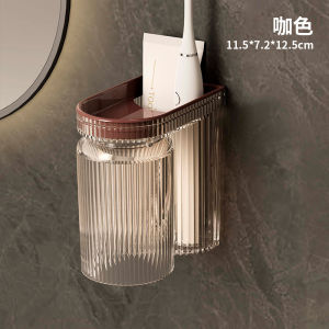 Tủ Đựng Bàn Chải Đánh Răng Treo Tường Sang Trọng Có Lỗ Thoáng Khí Đựng Cốc Đựng Nước Hoa Quả Để Đồ Cho Cặp Đôi