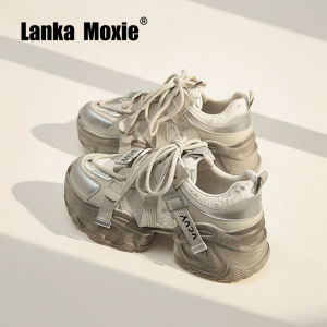 LANKAMO | Thick Sole Dad Shoes Winter Increased Height Fluffy Casual