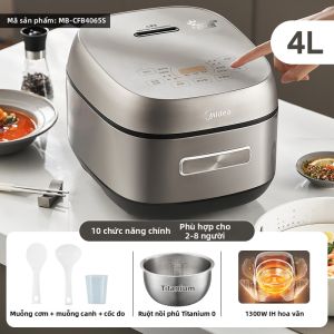 Midea | Nồi Cơm Điện Không Dính Inox 4L